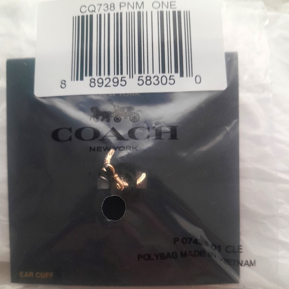 New COACH Butterfly Ear Cuff NWT - Picture 3 of 8
